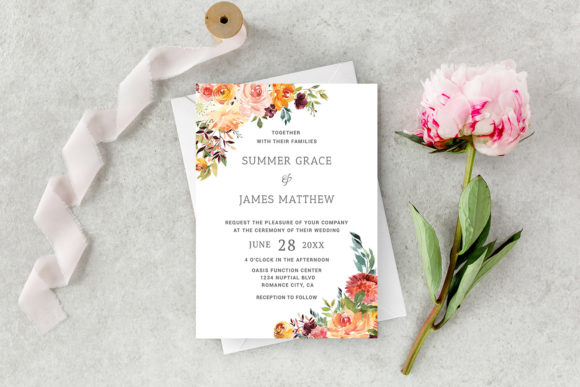 Download Romantic Floral Earthy Wedding Template - Template Collection