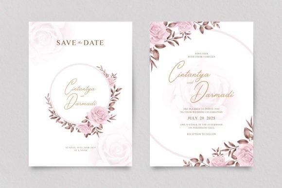Download Beautiful Double Sided Wedding Template - Template Collection