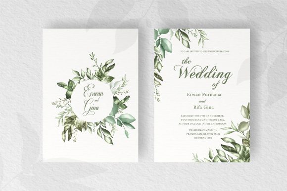 Download Floral Wedding Invitation Template Card - Template Collection