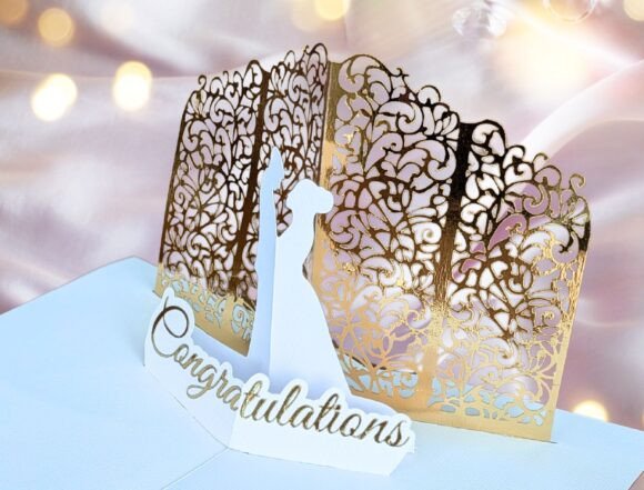 Download Elegant Pop-Up Wedding Card - Elegant Collection