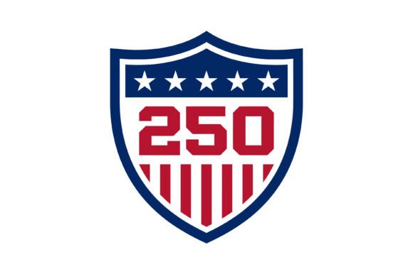 Download USA 250 Shield Anniversary Emblem - Anniversary Collection